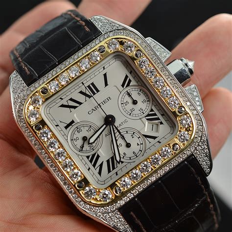 cartier watches gold and diamonds